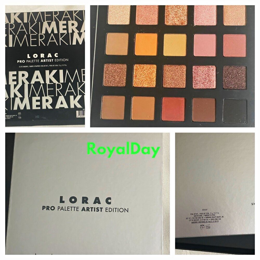 LORAC Pro Palette Artist Edition MERAKI Eyeshadow Palette 25 Shades 0.77 oz